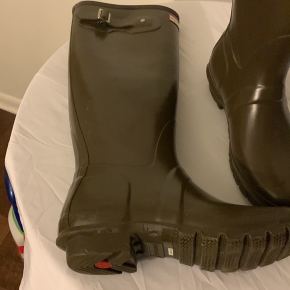 Tall sage color Hunter Rain Boot - Picture 2 of 14
